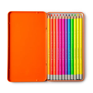 Printworks - 12 Colour Pencils - Neon