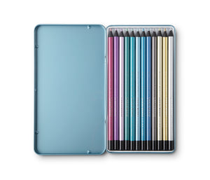 Printworks - 12 Colour Pencils - Metallic