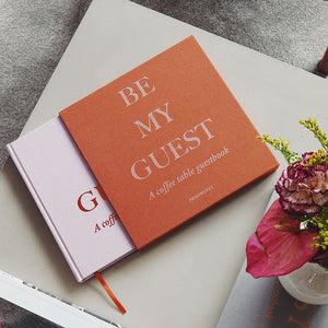 Printworks Guest Book Rust/pink